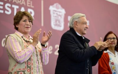 Supervisan el Presidente López Obrador y la Gobernadora Delfina Gómez Programas para el Bienestar en Chicoloapan, Estado de México