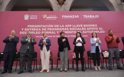 Entrega Gobernadora Delfina Gómez Programas de Apoyo al Desempleo Formal, Fomento al Autoempleo y lanza APP Llave EdoMex