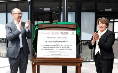 Inaugura Gobernadora Delfina Gómez Álvarez infraestructura educativa de la UAEMéx con una inversión de 100 millones de pesos.